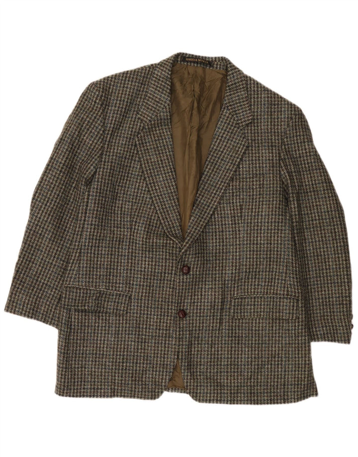 Marks & Spencer Chaqueta St. Michael Blazer para hombre UK 44 XL Pata de gallo verde