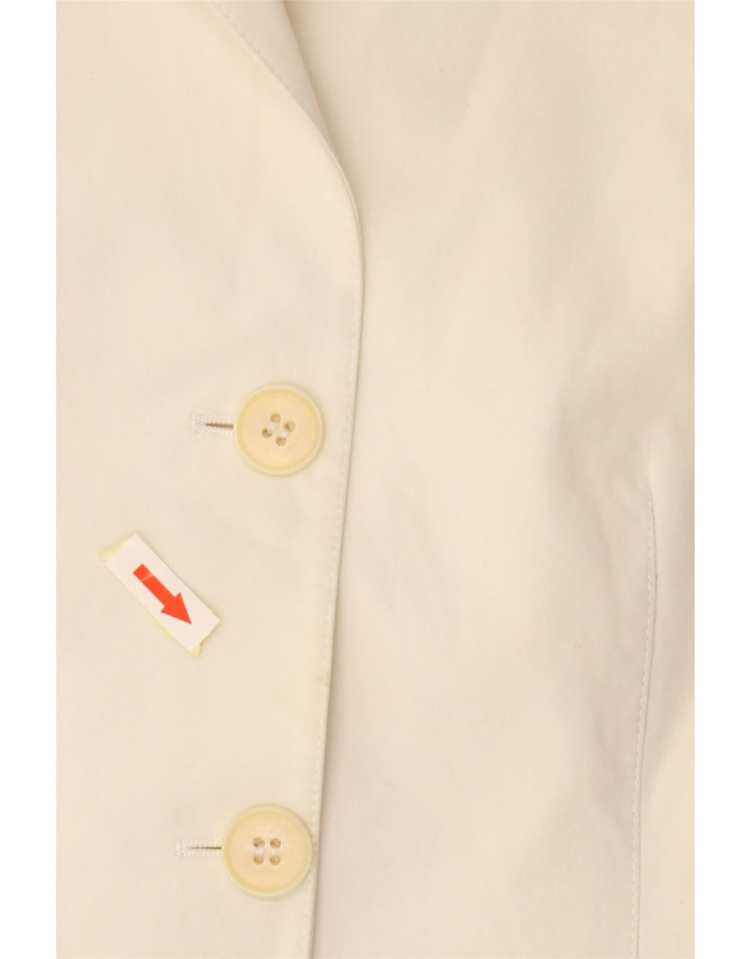 EMPORIO ARMANI Chaqueta blazer de 3 botones para mujer IT 44 Algodón blanquecino medio