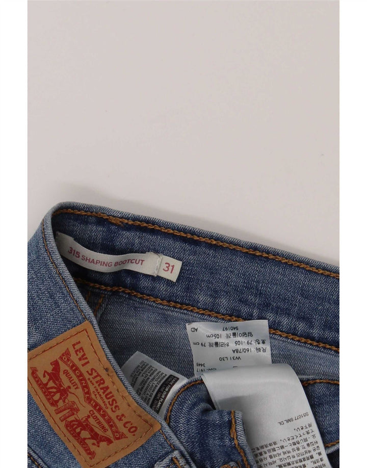 Levi's Hombre 315 Shaping Bootcut Jeans W31 L30 Algodón Azul