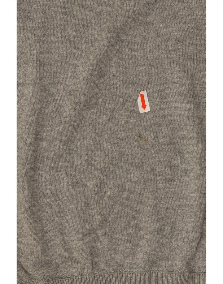 TIMBERLAND Mens Crew Neck Jumper Sweater Medium Grey Cotton