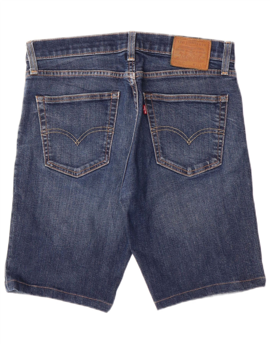 Levi's Mens 511 Slim Fit Denim Shorts W32 Algodón Azul Medio
