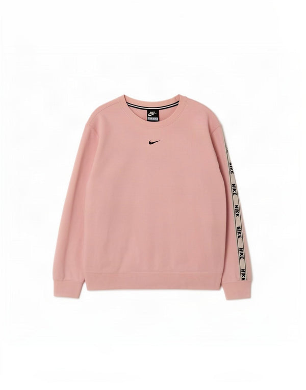 Nike - Sudadera gráfica para mujer, talla 40, algodón color block, color rosa medio