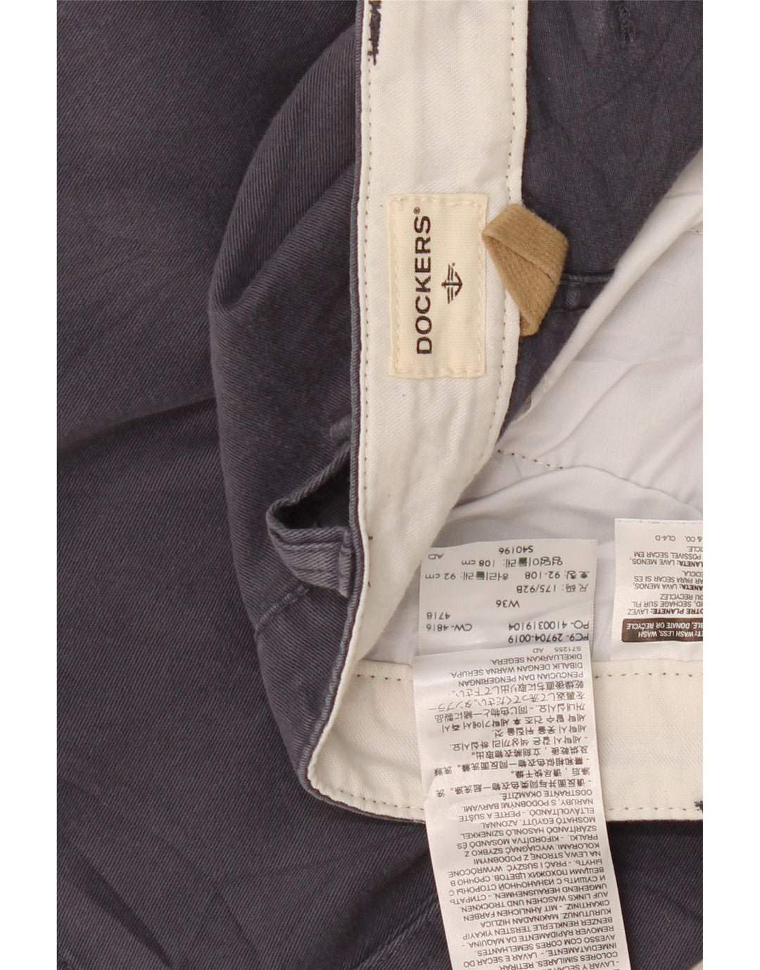 DOCKERS Mens Cargo Shorts W36 Large Navy Blue Cotton Vintage Dockers and Second-Hand Dockers from Messina Hembry 