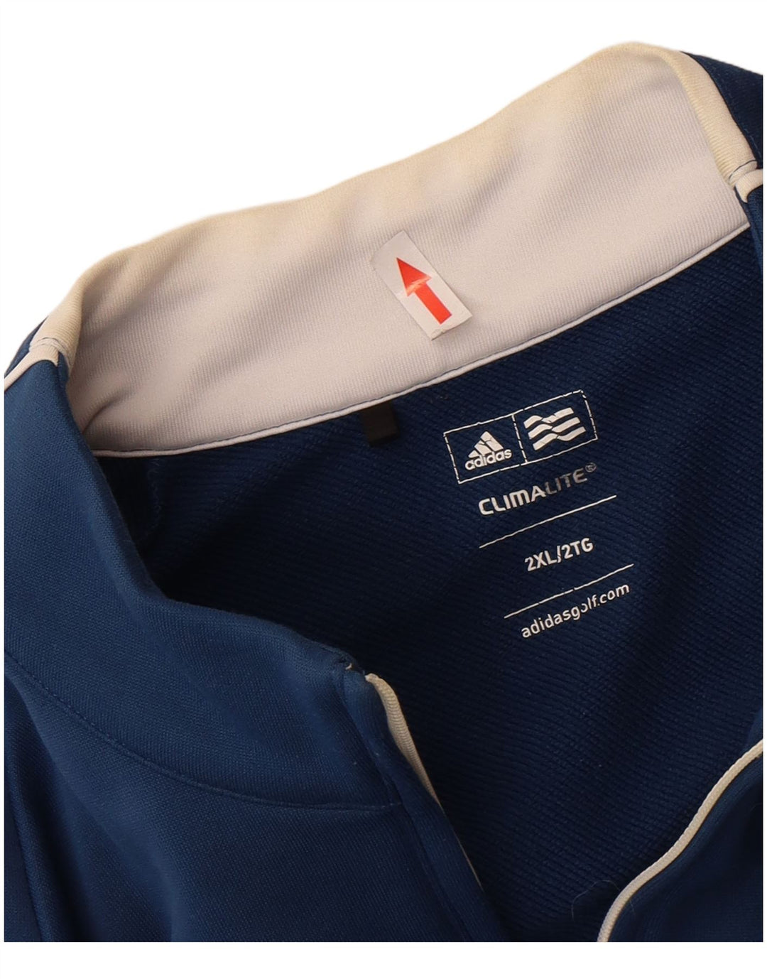 Adidas Climalite - Chándal con cremallera y cuello para hombre, talla 2XL, poliéster azul