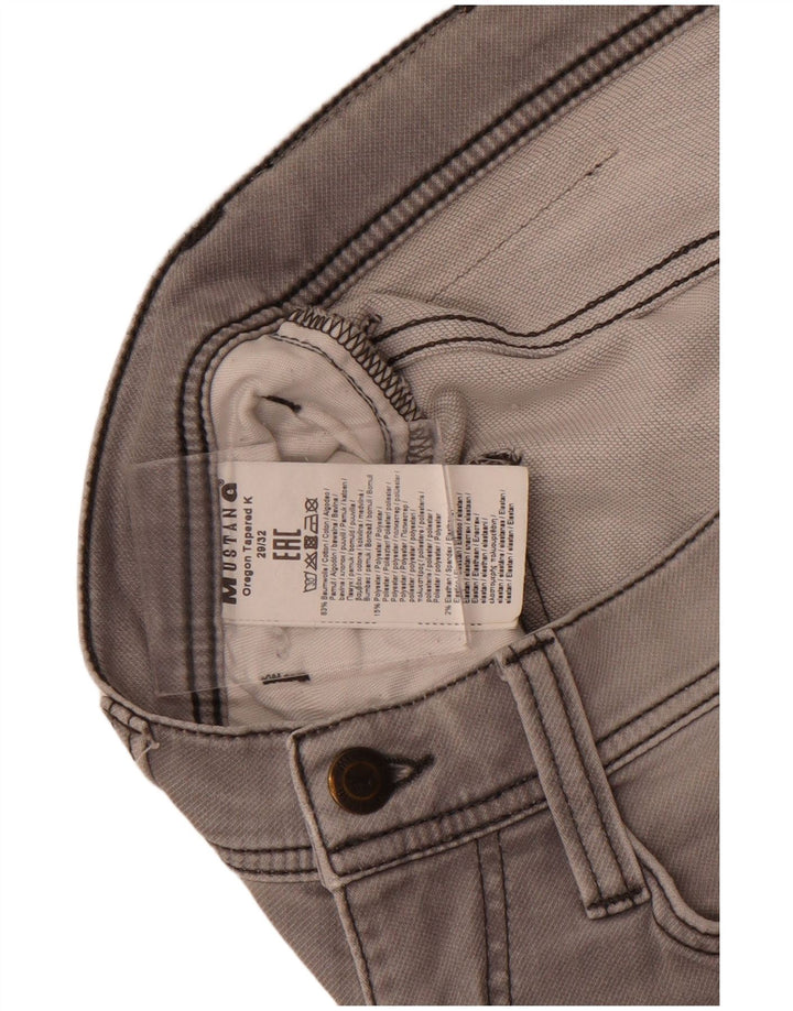 Mustang Vaqueros Slim para Hombre W29 L32 Algodón Gris