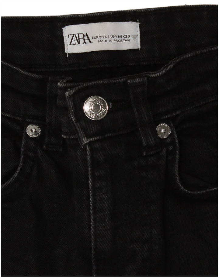Zara Vaqueros Bootcut Mujer EU 36 XS W26 L25 Negro