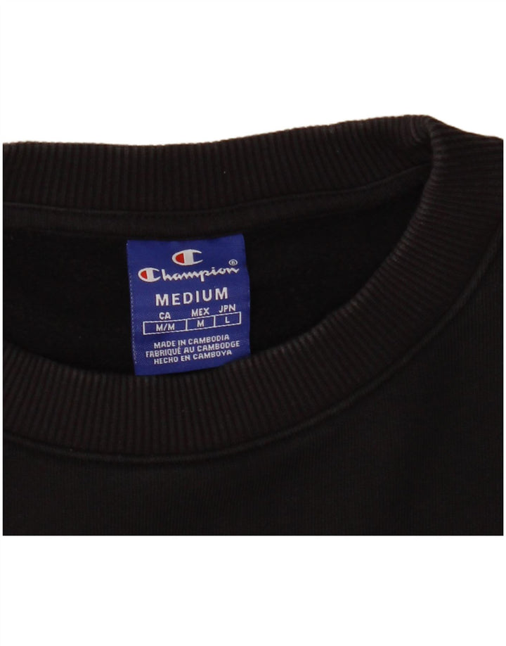 Champion Sudadera Gráfica para Mujer Jersey UK 40 Mediano Negro
