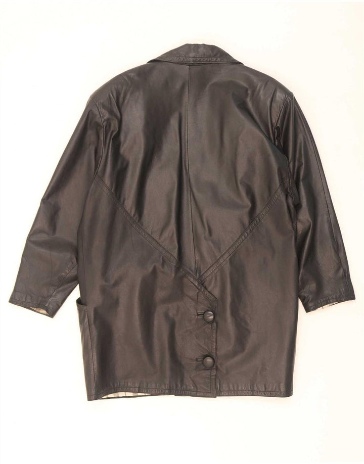 C&A Abrigo de cuero para mujer UK 40 XL Negro