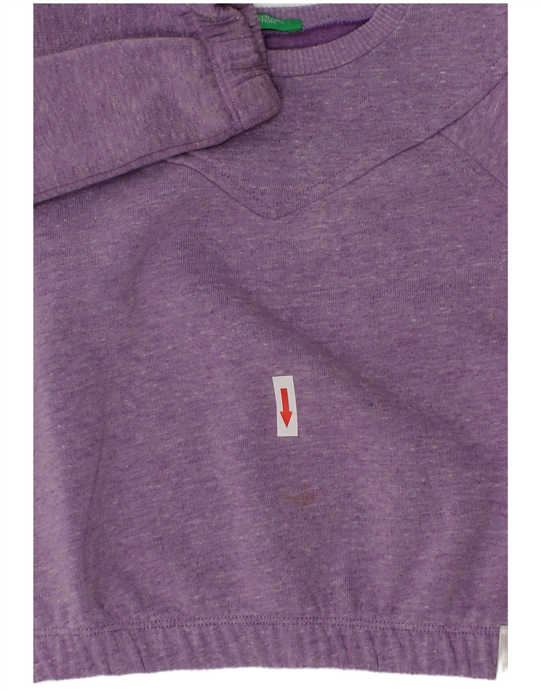 Benetton Sudadera De Niña Jumper 2-3 Años Morado Poliéster Moteado