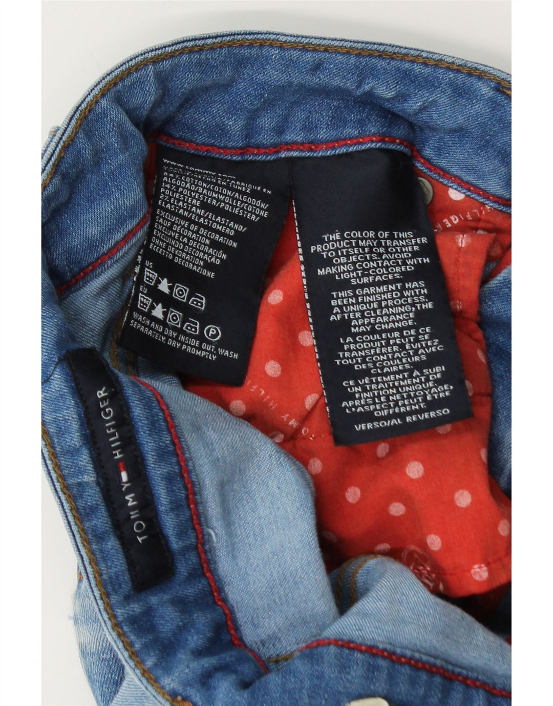 Falda Vaquera Tommy Hilfiger Mujer W30 Algodón Azul Medio
