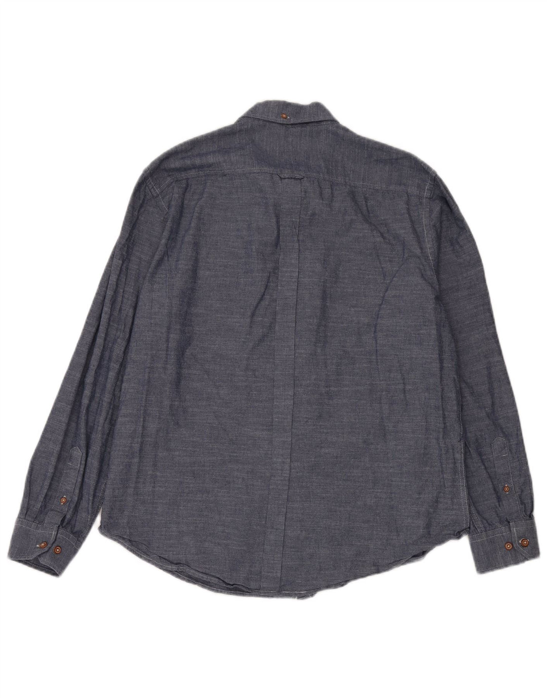 BEN SHERMAN Camisa Hombre XL Azul Marino Algodón