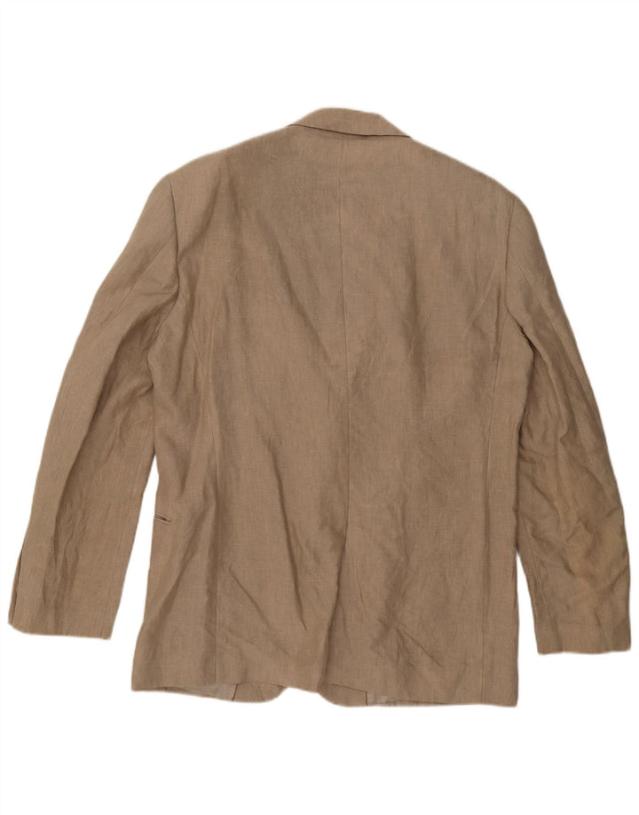 John Lewis Chaqueta tipo blazer de 2 botones para hombre UK 42 XL Beige Linen