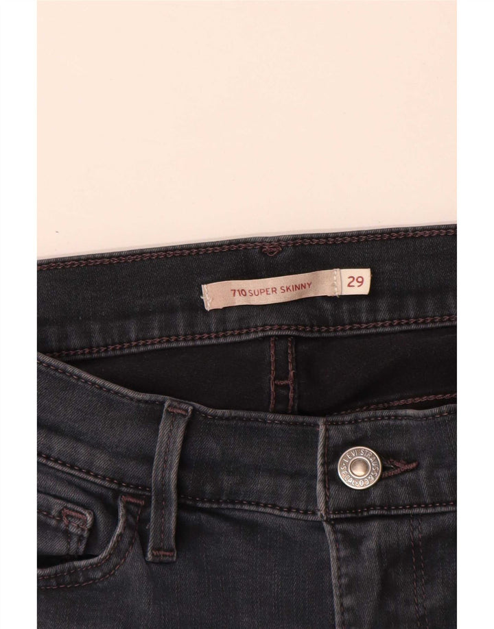 Vaqueros Levi's 710 Super Skinny para mujer W29 L31 Gris