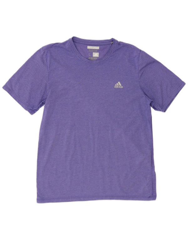 Adidas Mens Climacool Camiseta Top Grande Púrpura Poliéster