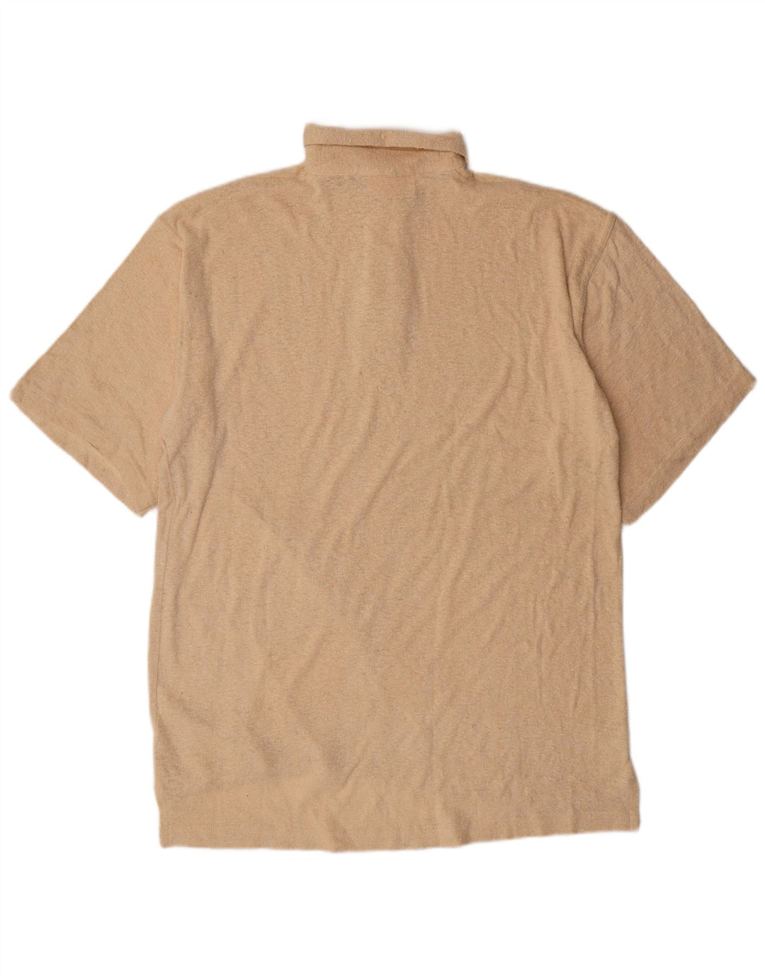 Lerros Polo Manga Corta Hombre Seda Beige Grande