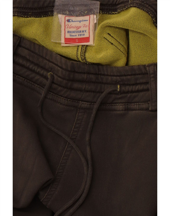 CHAMPION Pantalones de chándal Heritage Fit para hombre, talla pequeña, gris