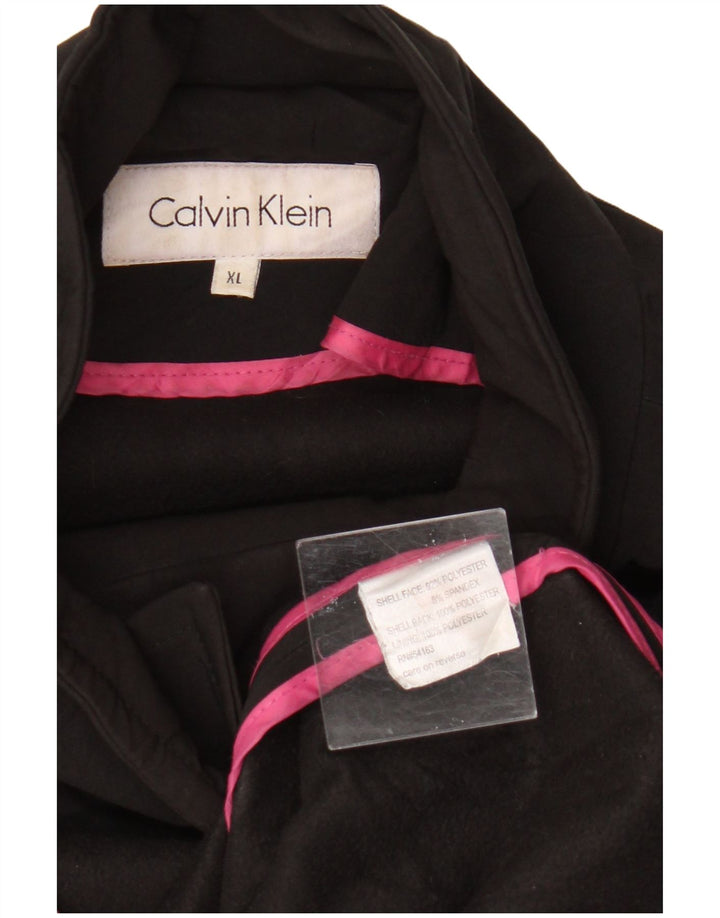 Calvin Klein Chaquetón para Mujer UK 40 XL Poliéster Negro