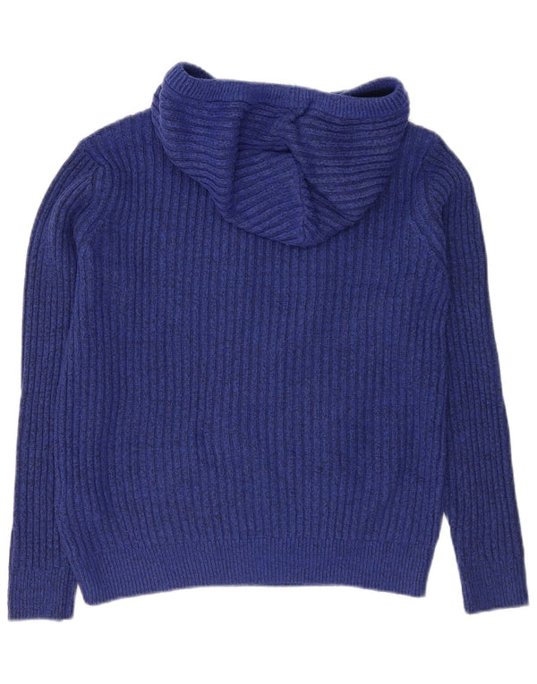 Marks & Spencer Jersey con capucha para mujer UK 40 Poliéster azul medio