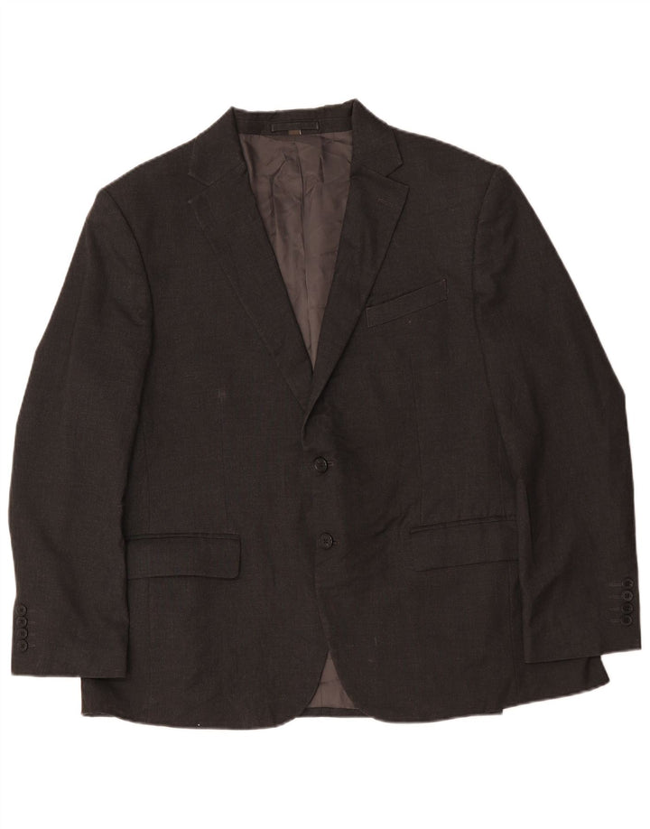 Marks & Spencer Chaqueta tipo blazer de corte regular con 2 botones para hombre UK 44 2XL Gris