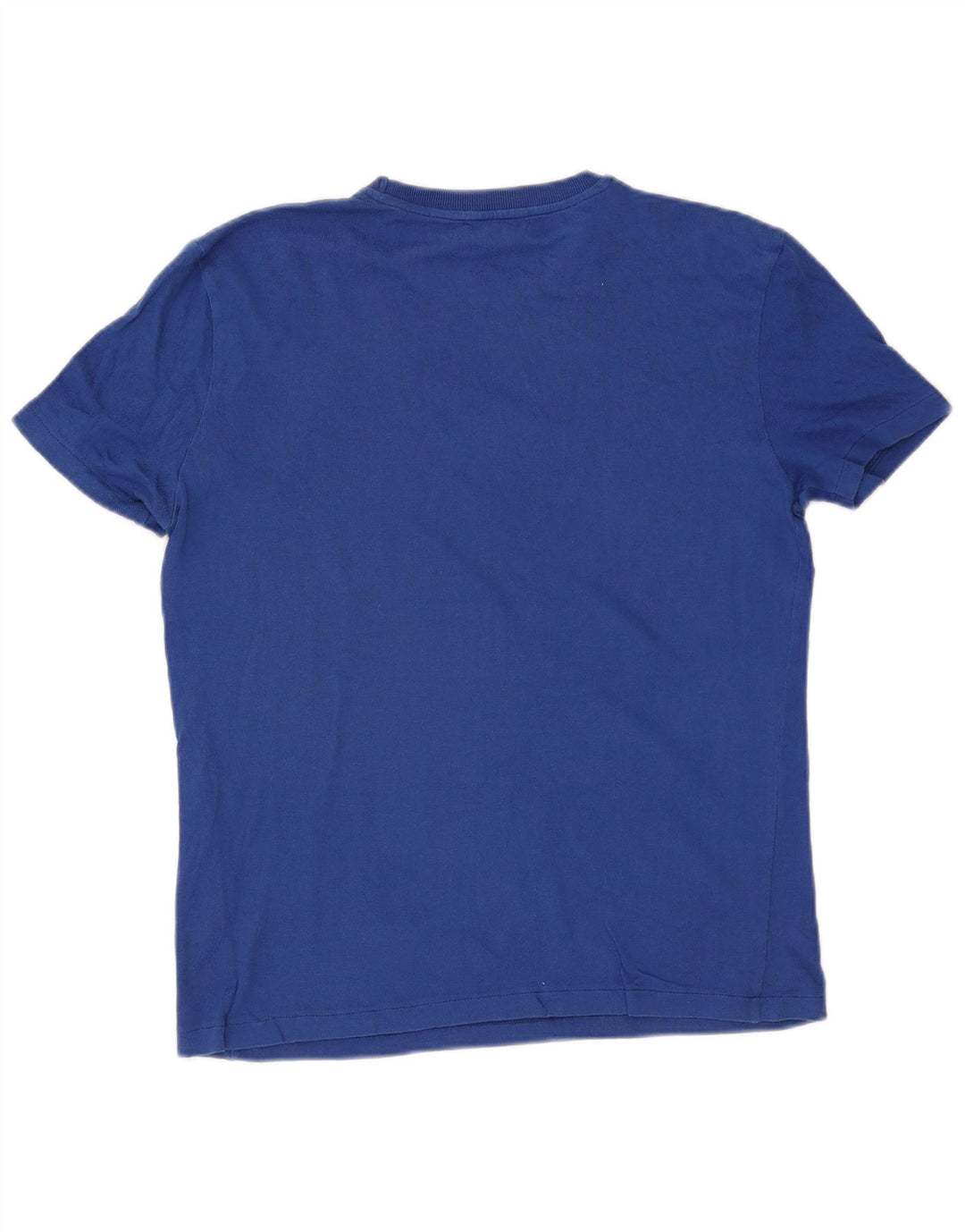 Zara Hombre Camiseta Top Grande Algodón Azul