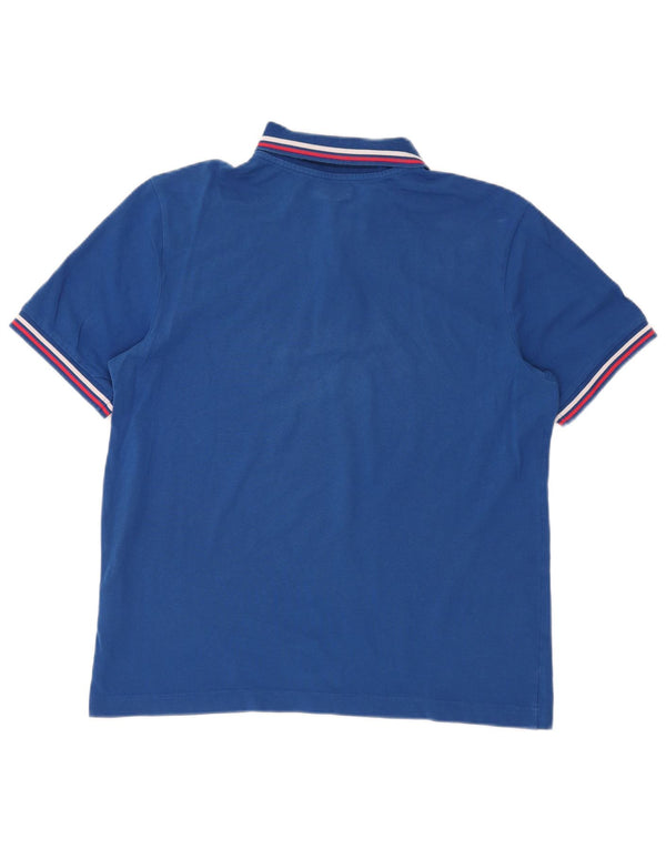 KAPPA Polo Hombre Grande Azul Algodón