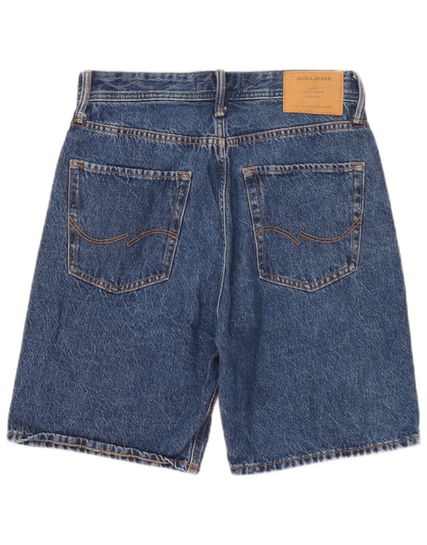 Jack & Jones Mens Baggy Denim Shorts XS W26 Algodón Azul