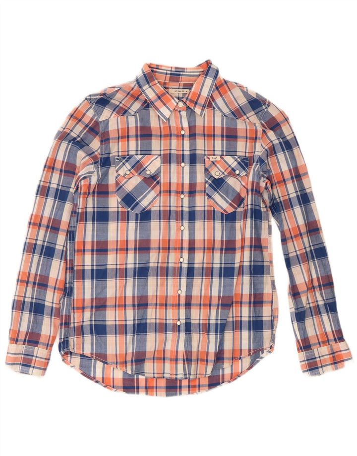 Camisa Lee para mujer UK 44 Mediana Algodón a cuadros multicolor