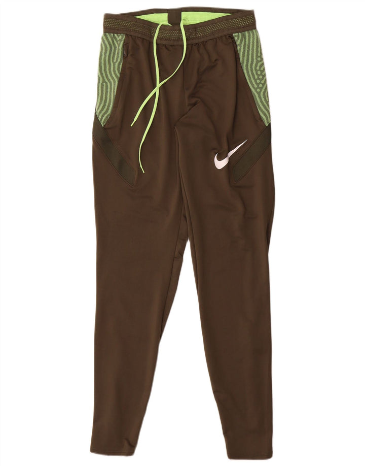 Nike Dri Fit - Pantalones de chándal para hombre, color caqui, poliéster geométrico