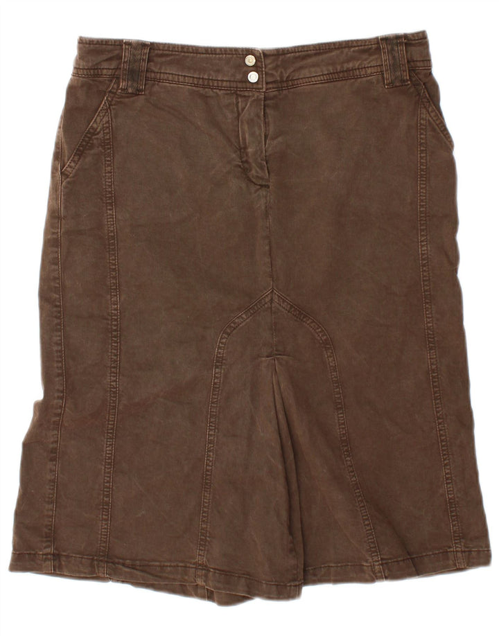 Falda Vaquera Mujer Trussardi IT 42 Medium W30 Marrón Algodón
