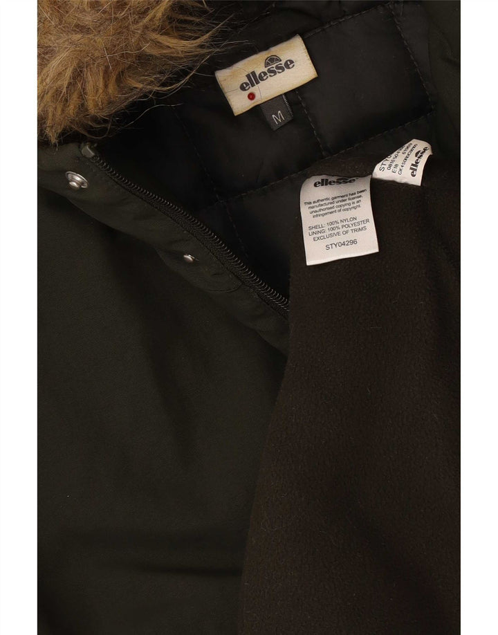 Parka con capucha para hombre Ellesse UK 38 Medium Khaki Nylon