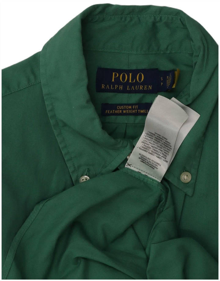 Polo Ralph Lauren - Camisa de ajuste personalizado para hombre, algodón verde pequeño