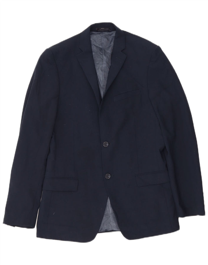 Marks & Spencer Chaqueta tipo blazer entallada con 2 botones para hombre UK 38 Medium Azul marino