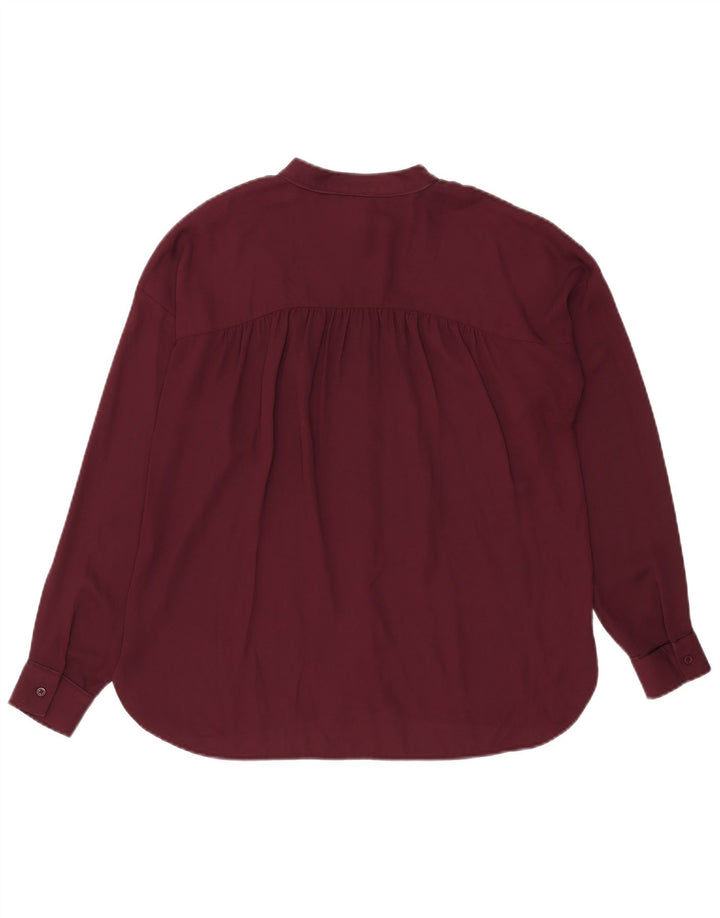 Camisa extragrande para mujer de Warehouse UK 42 Medium Borgoña