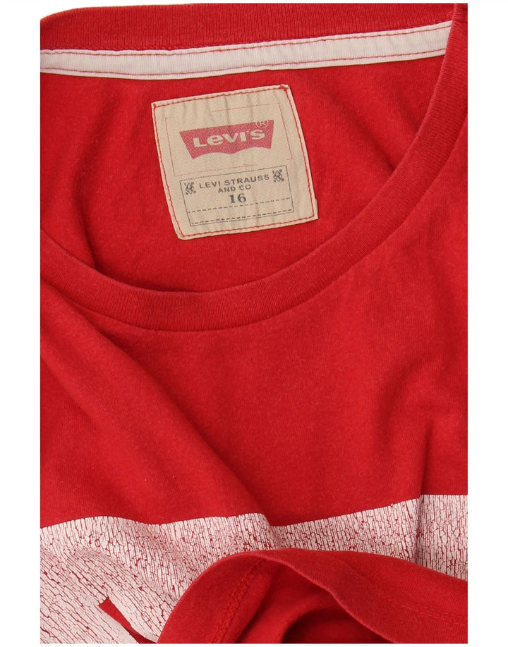 Levi's Camiseta gráfica para niño 15-16 años Rojo