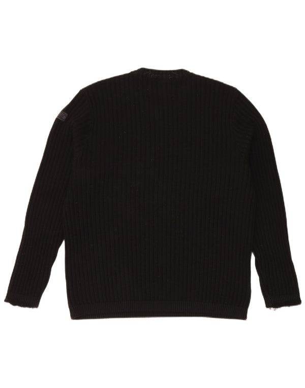 Paul & Shark Jersey Yachting con Cuello en V para Hombre XL Lana Virgen Negra