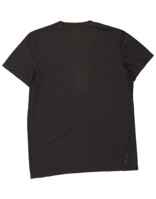 Adidas - Camiseta para hombre, talla grande, poliéster con manchas negras