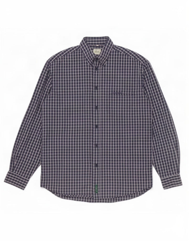Camisa Ben Sherman para hombre con cuadros azules grandes