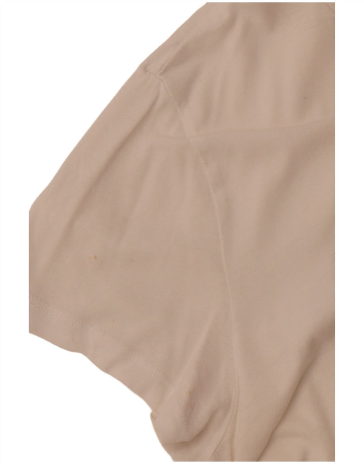 LEVI'S Camiseta gráfica para mujer Top UK 12 Medium White Cotton