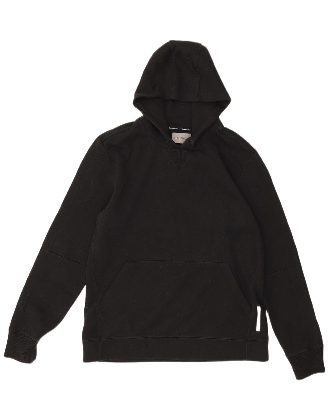 Calvin Klein Jeans - Sudadera con capucha para hombre, talla grande, color negro