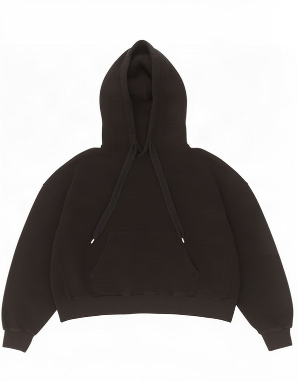 All Saints Womens Oversized Hoodie Jumper UK 10 Small Black Cotton