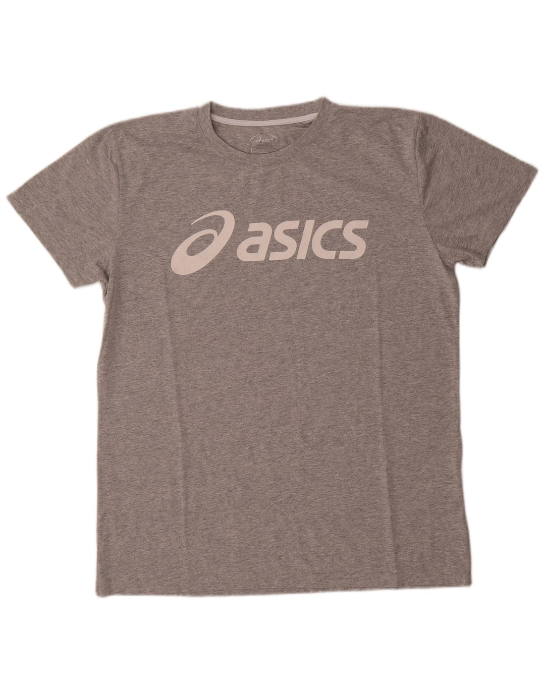 Asics Camiseta gráfica para hombre Top grande de algodón moteado gris