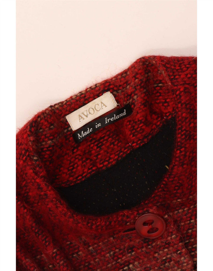 Avoca Abrigo para mujer UK 4 XS Acrílico a rayas rojas