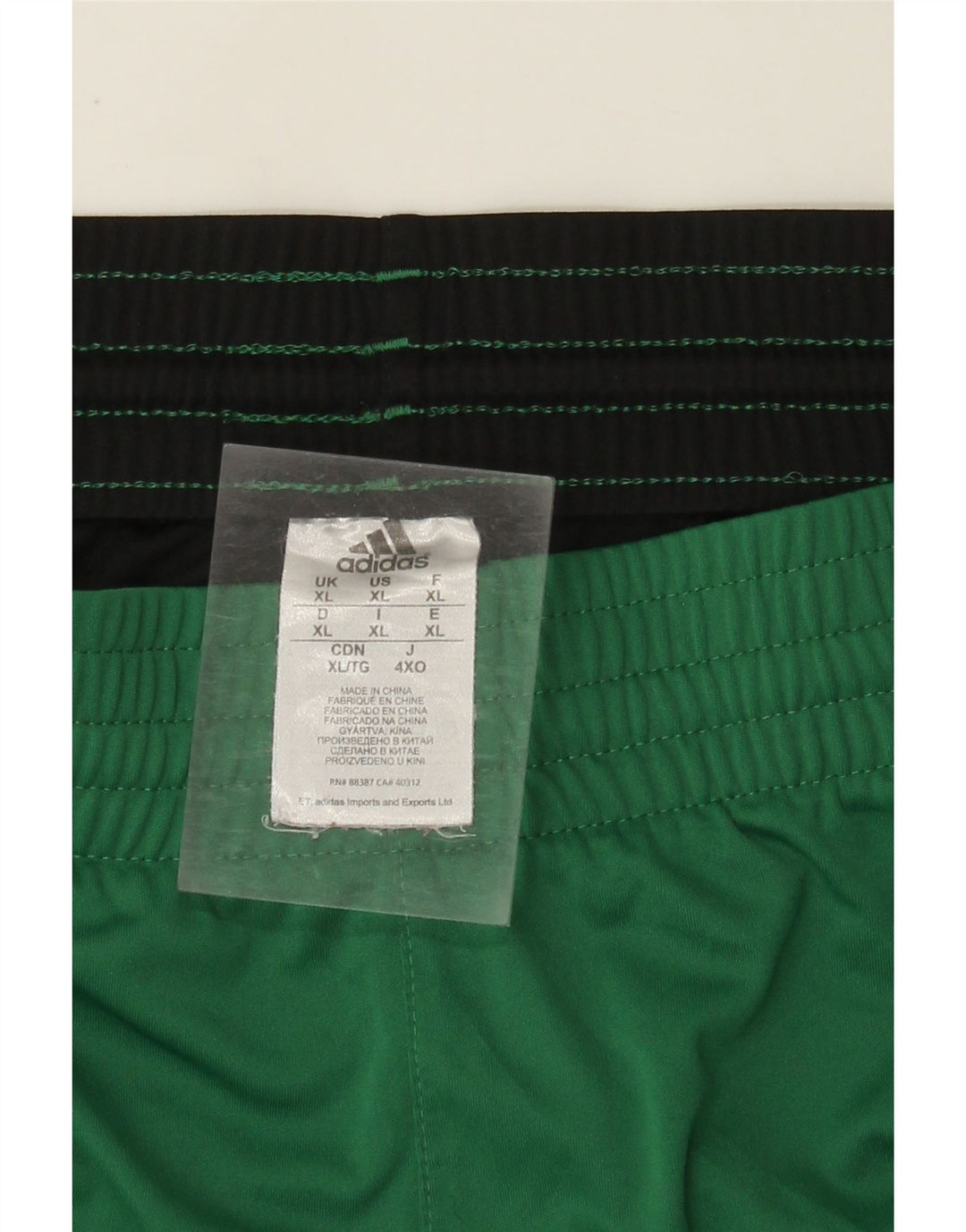 Adidas Mens Boston Celtics Sport Shorts XL Verde Colorblock Poliéster