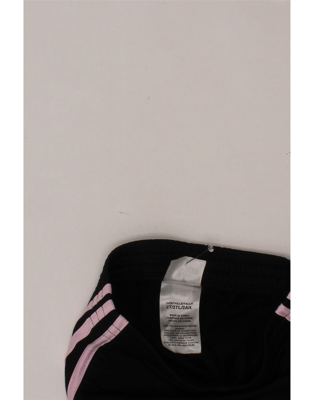ADIDAS Pantalón Chándal Bebé Niña 18-24 Meses Negro Poliéster