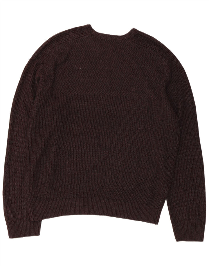 Marks & Spencer Suéter de Cuello Redondo para Hombre XL Acrílico Marrón