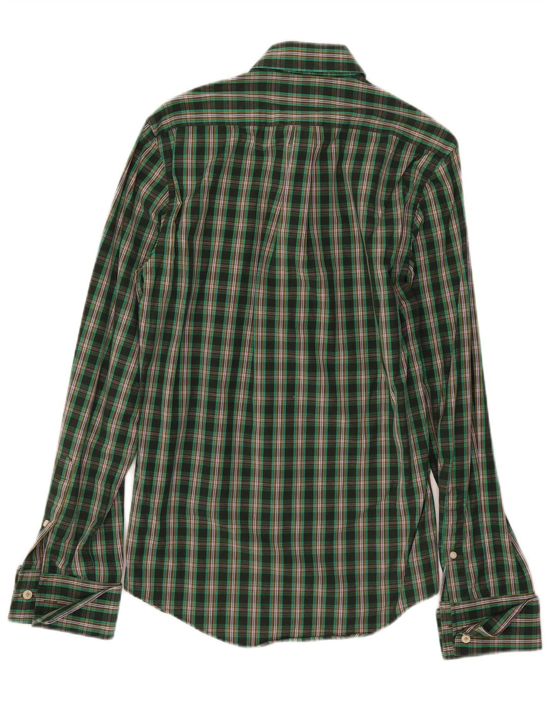 Camisa Jack Wills Hombre XS Algodón a cuadros verde