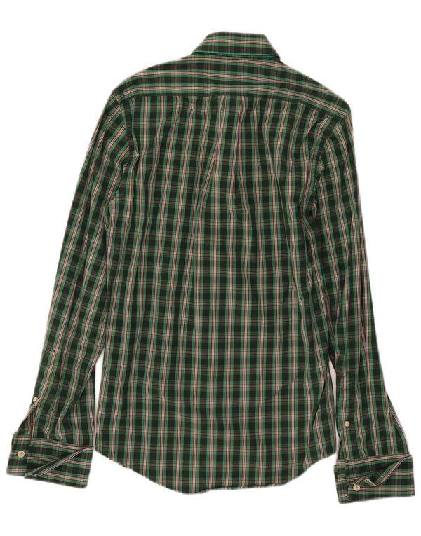 Camisa Jack Wills Hombre XS Algodón a cuadros verde