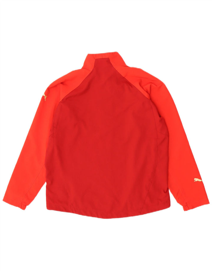 Puma Chaqueta de chándal para niña 11-12 años Rojo Colorblock Poliéster