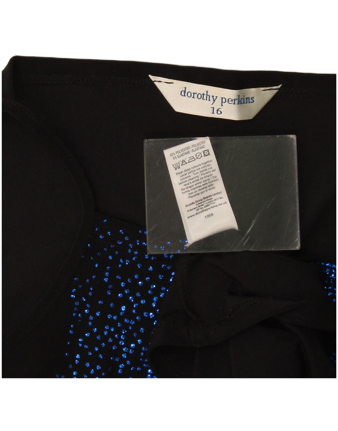 Dorothy Perkins Cami Top para mujer UK 40 Grande Poliéster negro