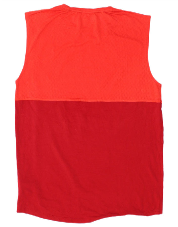 RUSSELL ATHLETIC Camiseta sin mangas Dri-Power para hombre, talla pequeña, color rojo, poliéster